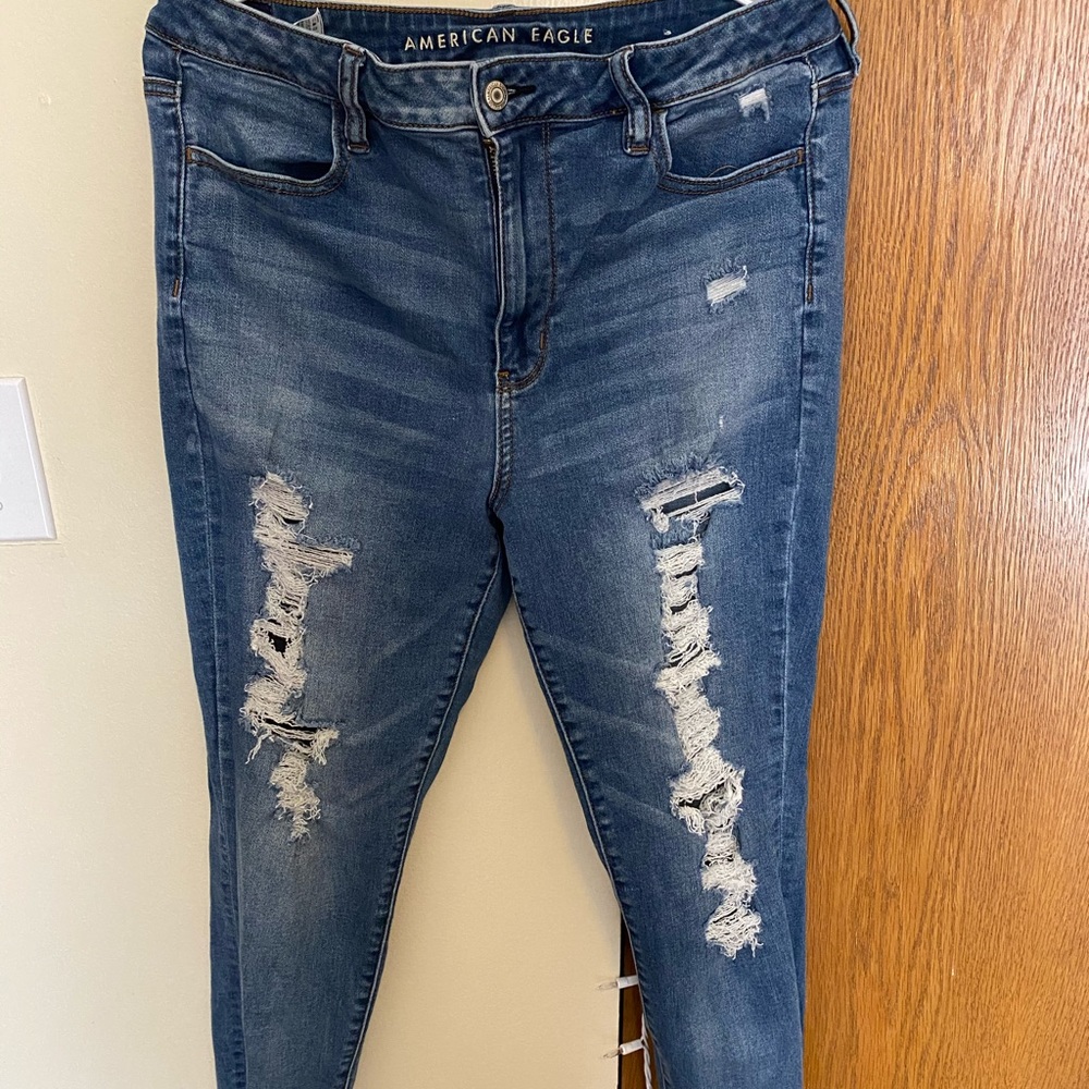 American Eagle ripped jeans